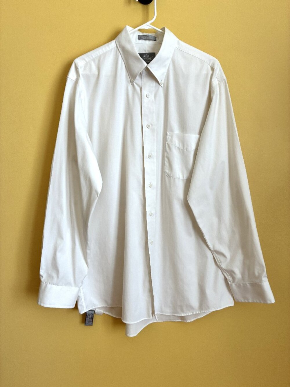 Stafford Executive Wrinkle Free button down white dress shirt 17/36